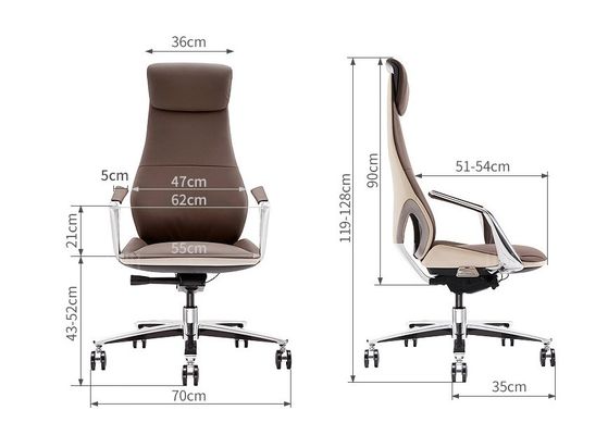 Bürogebäude-Stuhl mit ergonomischem Design und Kunstleder