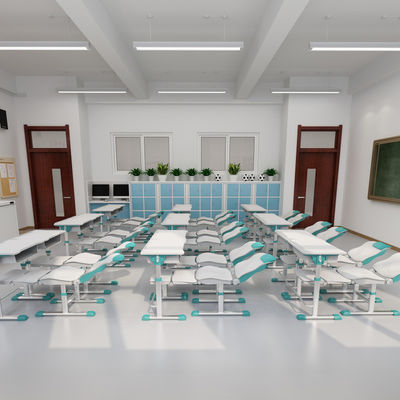 Moderne Design-Studien-Rückklappbares Schreibtisch und Stuhl für Schulunterricht