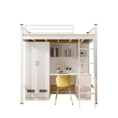 Postverpackung Y Moderne Schule Schlafzimmer Möbel Set Loft Metall Bunk Bett Mit Schreibtisch