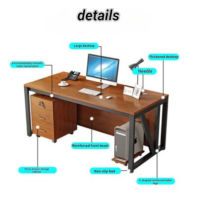 Massivholz Bürostudio Schreibtisch Nebentisch Morden Bürostation