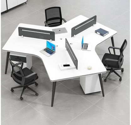 Moderne offene Arbeitsfläche Büroarbeitsplätze mit anpassbarem Schreibtisch und 2 / 4 / 6 Sitzplätzen