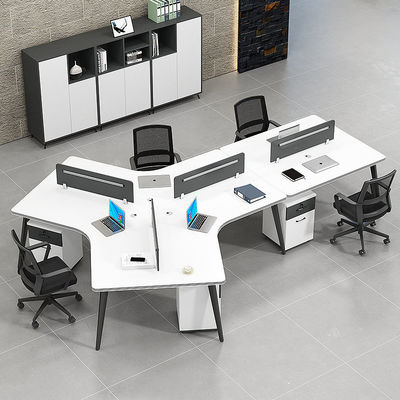 Moderne offene Arbeitsfläche Büroarbeitsplätze mit anpassbarem Schreibtisch und 2 / 4 / 6 Sitzplätzen