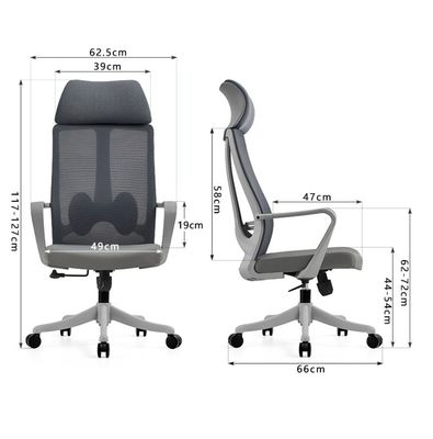 Postverpackung Hochrücken Zuhause Drehbare Ergonomische Stoff Bürostuhl Für Manager