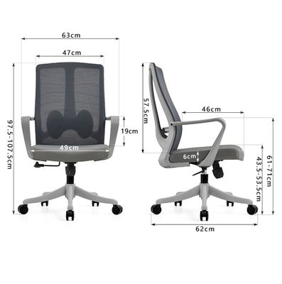Postverpackung Hochrücken Zuhause Drehbare Ergonomische Stoff Bürostuhl Für Manager