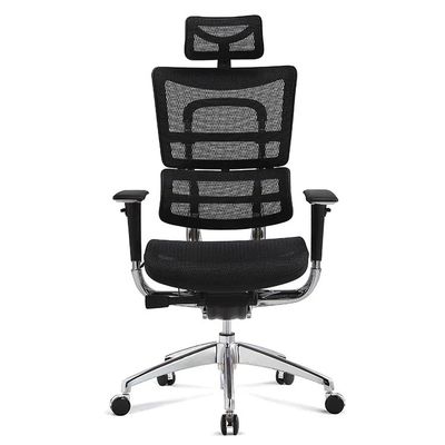 Verstellbarer Aluminium-Basis Hochrücken Dreh-Ergonomischer Stuhl für Büromöbel