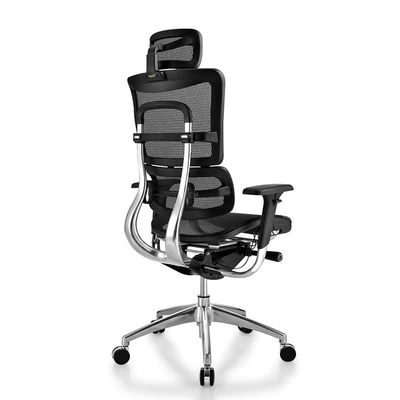 Verstellbarer Aluminium-Basis Hochrücken Dreh-Ergonomischer Stuhl für Büromöbel