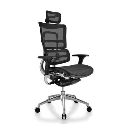 Verstellbarer Aluminium-Basis Hochrücken Dreh-Ergonomischer Stuhl für Büromöbel