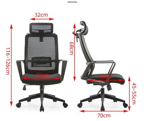 Bequemer Executive Ergonomische Mesh Bürostuhl für Besuchertreffen und Konferenzen