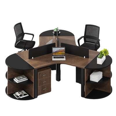 Arbeitsplätze Büromöbel Holzschreibtisch und Stuhl Kombination für 3/6 Personen