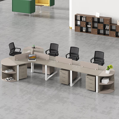 Arbeitsplätze Büromöbel Holzschreibtisch und Stuhl Kombination für 3/6 Personen