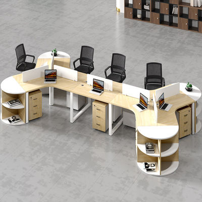 Arbeitsplätze Büromöbel Holzschreibtisch und Stuhl Kombination für 3/6 Personen