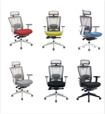 Moderne blau-schwarze Executive Schwenk-Büro-Task Chair für ergonomische Arbeitsplatz