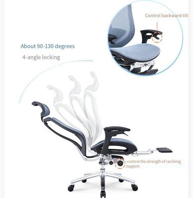Ergonomischer Bürostuhl mit Aluminiumrahmen und bequemen Sitz