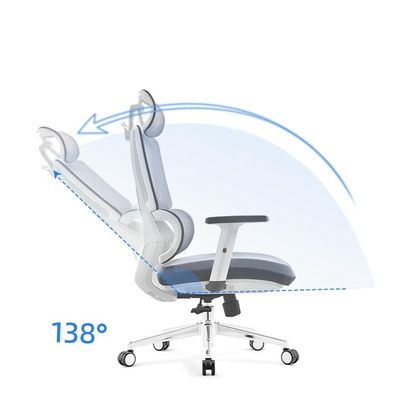 Metallrahmen Executive Office Chair Komfortable Mesh Ergonomische PC-Stuhl für lange Stunden