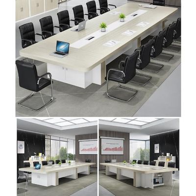 25 mm Dicke Tisch Oberfläche Büromöbel Konferenz Langer Tisch für große Verhandlungen