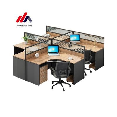 25 mm Dicke Tischplatte Arbeitsplatzmöbel für Schulleitung Schreibtisch mit Trennwand