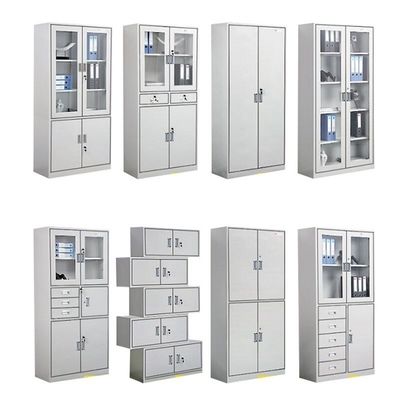 10 Archivschrank für das Büro Metallschrank Eisen 2 Türen Stahl Schrank Datei Mesh Schrank