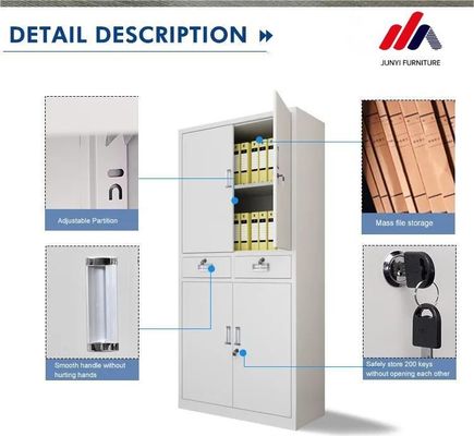 10 Archivschrank für das Büro Metallschrank Eisen 2 Türen Stahl Schrank Datei Mesh Schrank